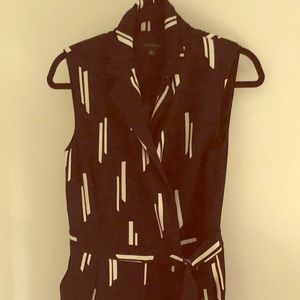 White and black jumpsuit